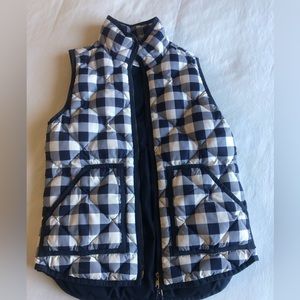 J crew Gingham Vest